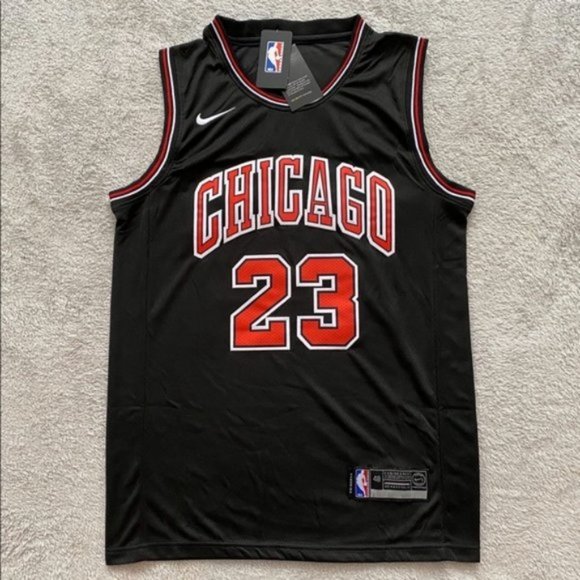 michael jordan bulls black jersey
